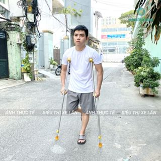   HỎA TỐC HÀ NỘI  Nạng Chống Nách Siêu Chắc Chắn Cao Cấp - Nạng Chống Hỗ Trợ Người Khuyết Tật Tai Nạn Người Tập Đi 