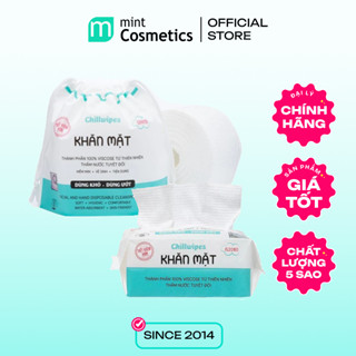 Khăn mặt khô Chillwipes dùng 1 lần lau khô, lau ướt - Giấy lau mặt dùng một lần