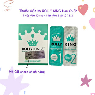 Set Uốn Mi Rolly King Hàn Quốc - 1 Set gồm 2 gói số 1 & 2 (1 Hộp gồm 10 set )