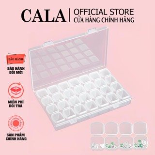 Set hộp nhựa- set hộp tổ ong đựng charm - Set hộp 28 ô - Set 28 ô đựng charm , đá phụ kiện nail