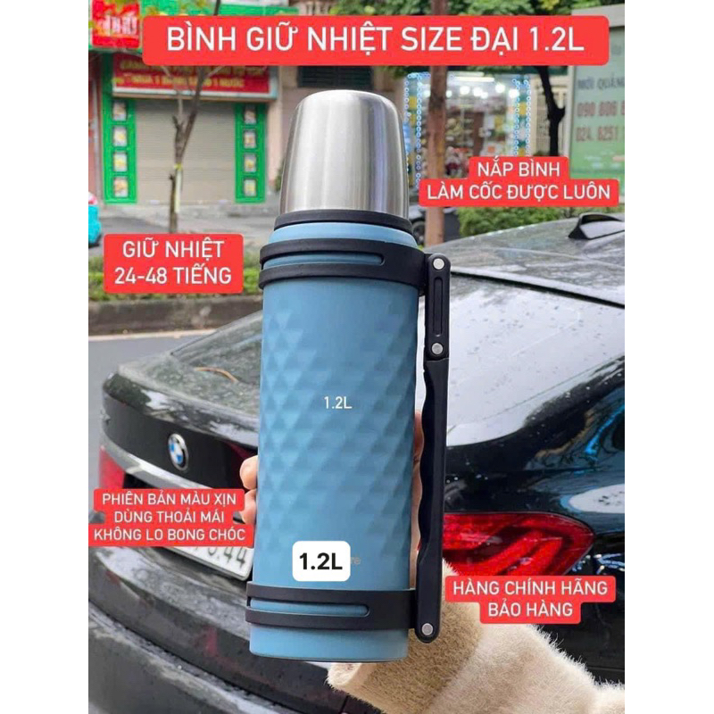 Bình Giữ Nhiệt 1.2L( màu mới)
