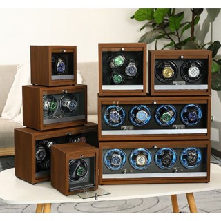 [MẪU MỚI SAIKE] Hộp đựng đồng hồ cơ tủ đứng 4 ngăn và 2 ngăn, 1 ngăn xoay lắc lên cót cho đồng hồ