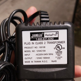 nguồn xoay chiều ac adapter 12vac 1500ma