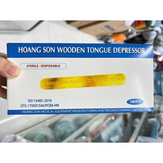 Đè lưỡi gỗ tiệt trùng từng chiếc - Hộp 100 cái