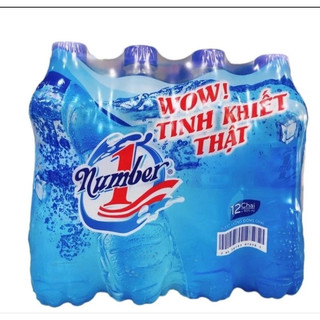 THÙNG NƯỚC SUỐI 24 CHAI NUMBERONE ( Nút Xanh Nút Trắng Thay Đổi Theo Từng Đợt )