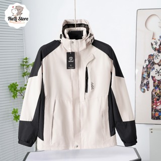 Áo khoác gió nam nữ 2 lớp có mũ, áo khoác gió chống nước nam nữ vải tráng chống nước lót lưới