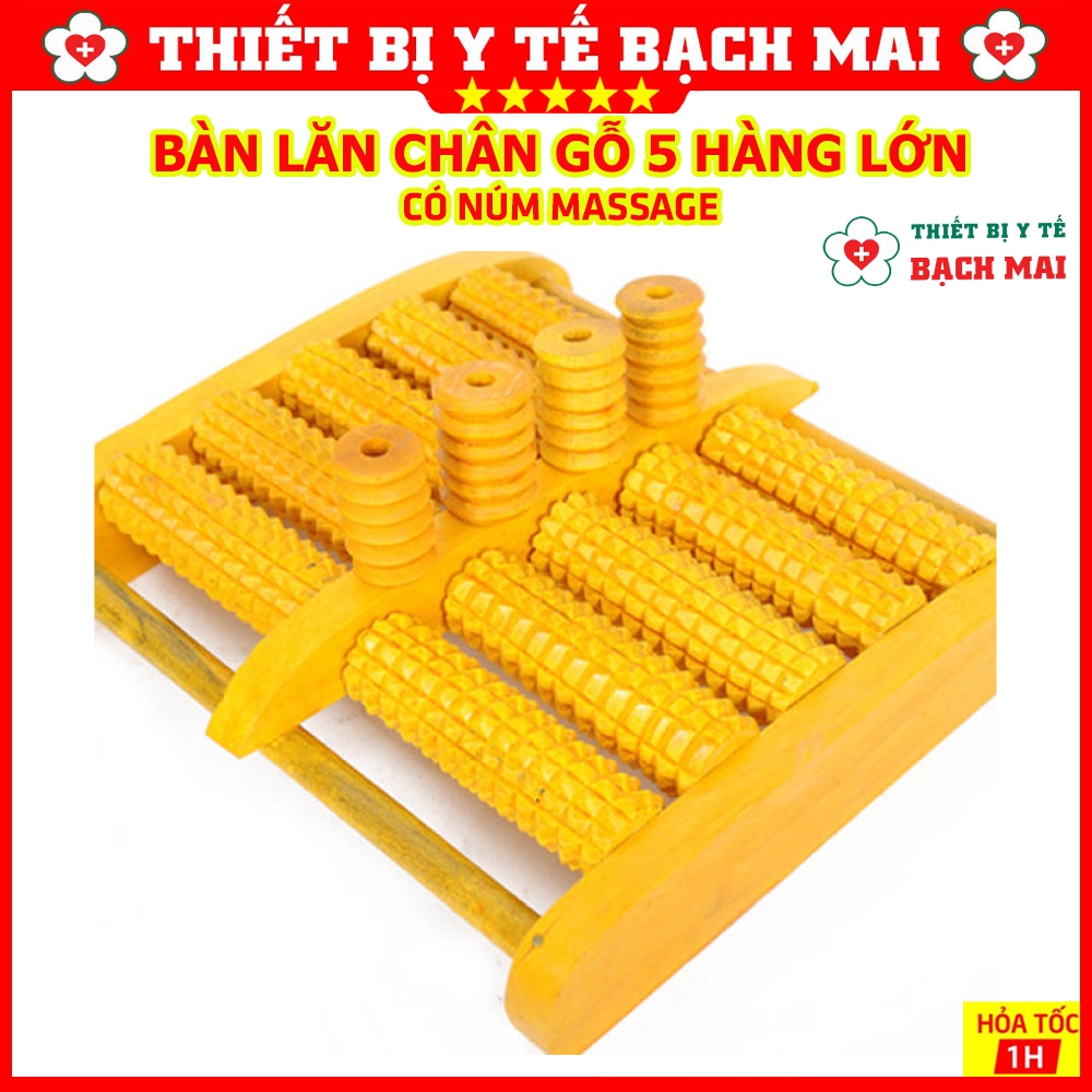 Bàn Lăn Gỗ Massage Chân [5 HÀNG LỚN]