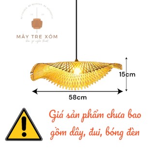 Đèn tre | đèn lá sen trang trí thả trần