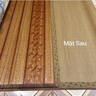 Chiếu Trúc Tăm Vân Gỗ Hàng Loại Đẹp - Nhiều Kích Cỡ 1m2 1m5 1m6 1m8