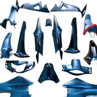    Tặng Tem   Bộ dàn áo xe Wave cá -  alpha - RS- S100   A - 50cc đời 2006 đến 2016 màu ĐEN- cao cấp 