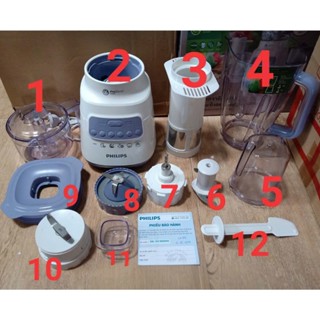 Linh phụ kiện máy xay philip HR2221,HR2223 - cốc sinh tố, cốc khô, cốc thịt....- LINH KIỆN THAY THẾ