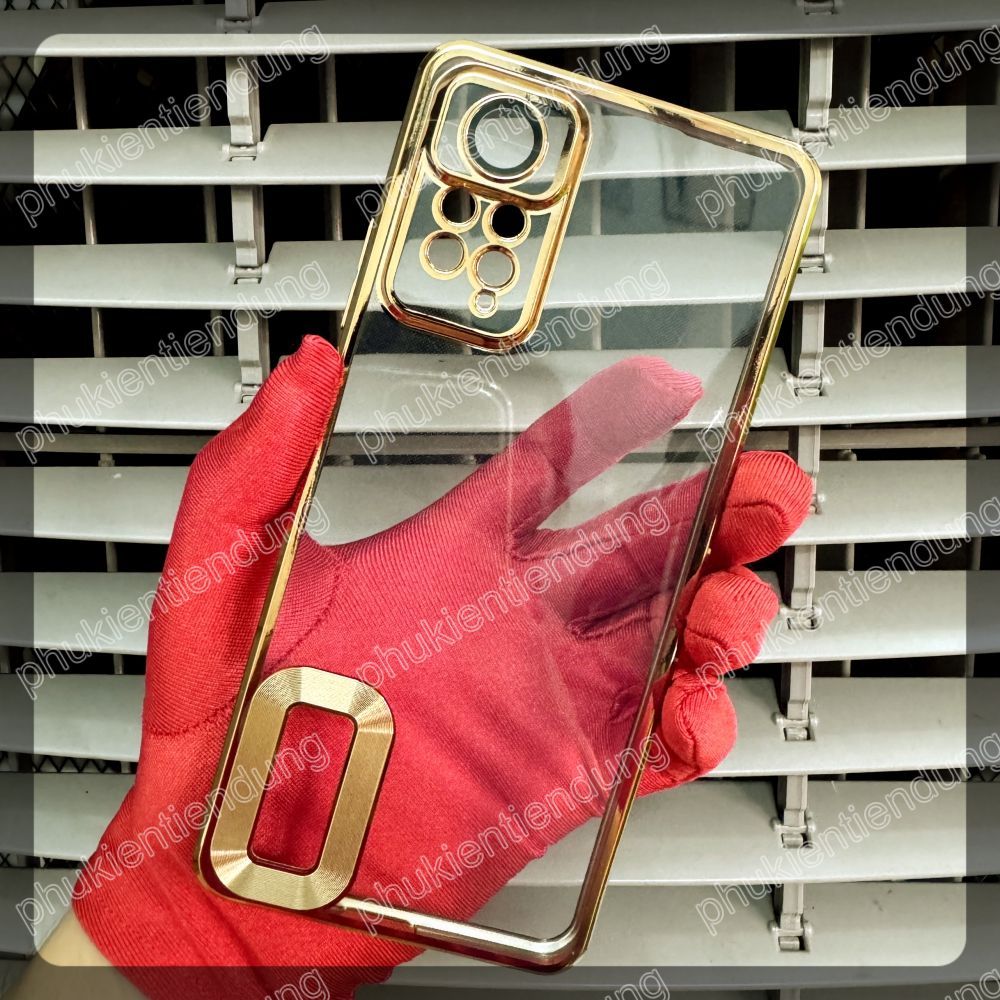 Ốp Lưng REDMI Note 11 Pro 4G / Note 11 Pro 5G / Note 12 Pro 4G Dẻo Trong Viền Vàng Siêu Đẹp Hở Logo Có Bảo Vệ Camera