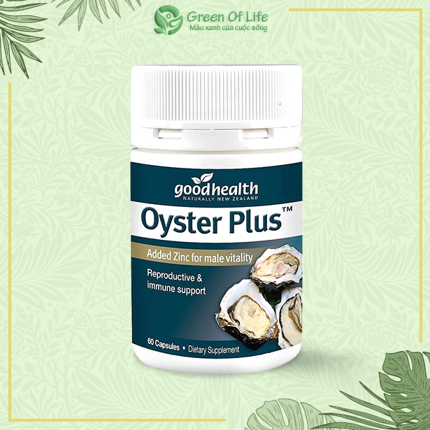 GREENOFLIFE Viên uống bổ sung tinh chất Hàu Lùn Oyster Plus Zinc Oyster Good Health 60 viên