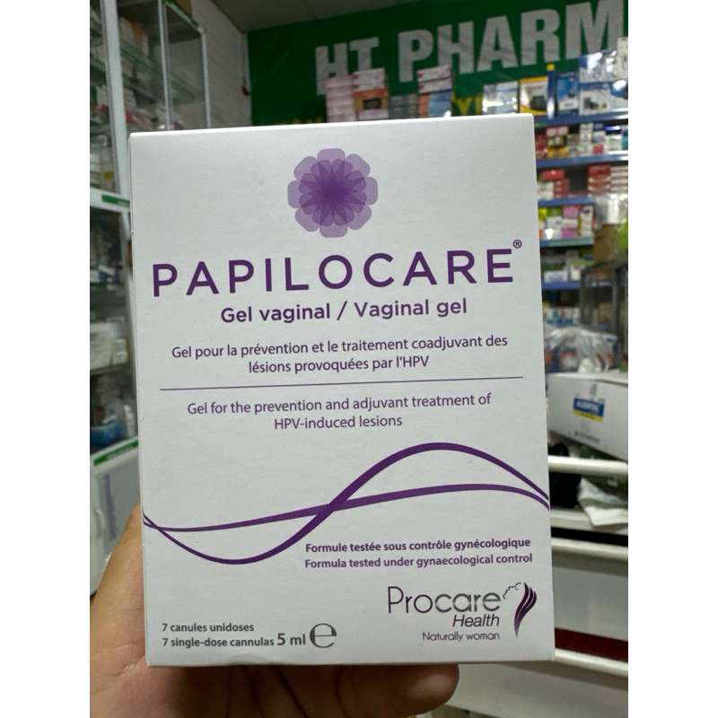 [ Nhập khẩu ]PAPILOCARE hộp 7 gel - Hỗ trợ đào thải HPV