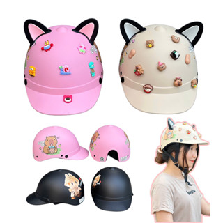 Nón bảo hiểm khoét lỗ hình Labubu, Capybara Chính hãng Camry, Mũ bảo hiểm kết cứng, mỏ dài - Có đủ kiểm định an toàn