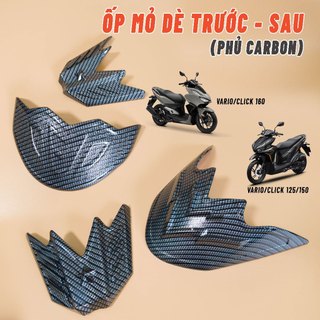 Ốp mỏ dè trước sau Carbon, si Inox Vario/Click 125/150 20218-2025 & Vario/Click 160 2022-2025