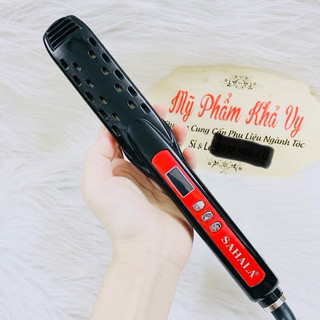 Máy là  tóc bản thẳng SAHALA OBSIDIAN cao cấp đỏ đen