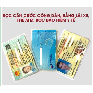 bọc căn cước công dân có nắp đậy, túi đựng cccd, bao đựng thẻ căn cước, atm trong suốt, bọc thẻ bảo hiểm y tế kho sỉ mb