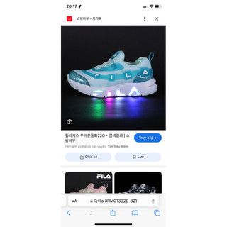 Giày Filaggumi Light Size 28.5-18cm(xanh)