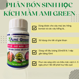 Phân bón sinh học Ami Green chai 100ml (Vườn Sài Gòn)