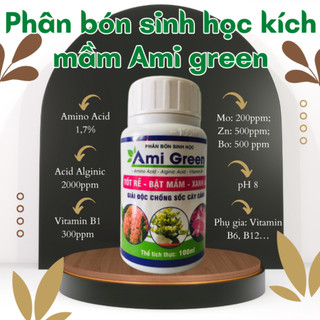 Phân bón sinh học Ami Green chai 100ml (Vườn Sài Gòn)