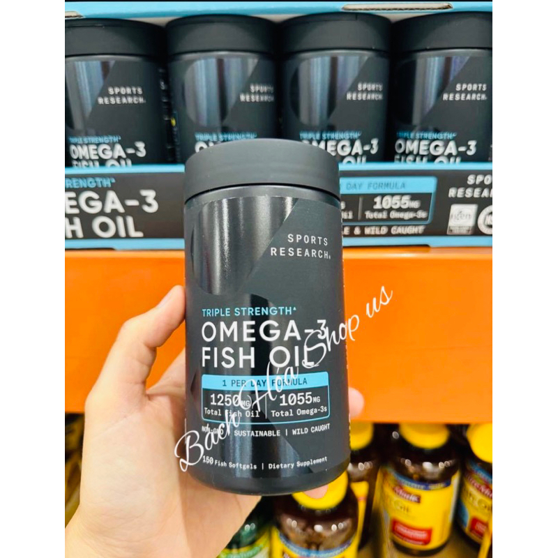 [mẫu mới date/2028]Viên uống Omega-3 Fish Oil SR Triple Strength (150viên)