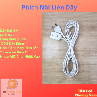 Phích Nối Liền Dây 5m-8m-10m, phích âm liền dây