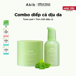  Combo Toner Pad và Tinh chất Diếp cá giúp làm dịu và phục hồi da Abib 