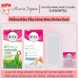 Miếng dán tẩy lông Veet Wax Strips Nội địa Nhật Bản Chính Hãng