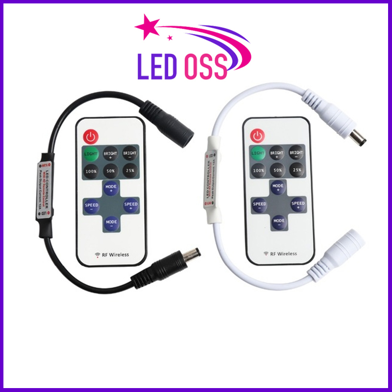 Điều khiển ,Remote ( Dimmer) dùng cho led neon, led dán, led thanh...,12V,24V nhiều chế độ chỉnh