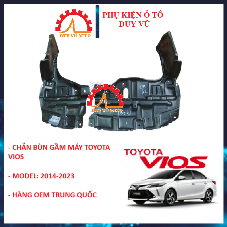 chắn bùn gầm máy toyota vios đơi 2014-2018