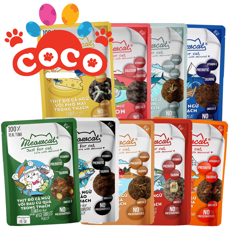 Pate mèo Meowcat 70g - 9 Vị