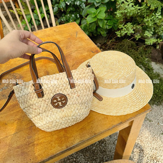 Set túi cói cao cấp , nón cói gaucho sang chảnh ( ảnh thật + clip thật )