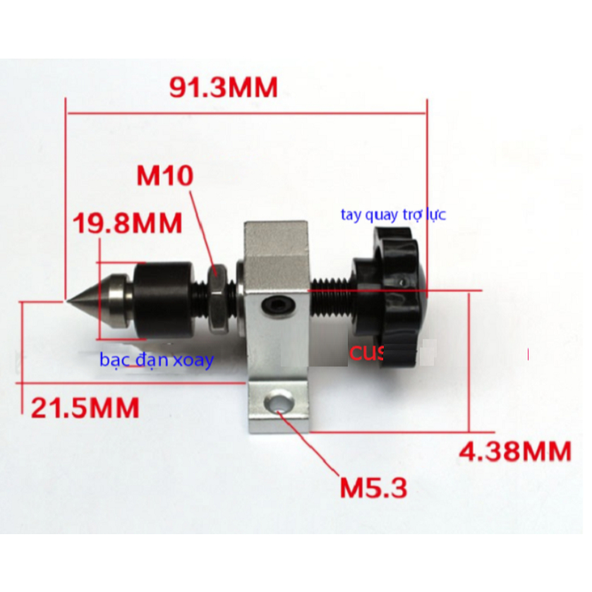 Chống tâm máy tiện mini kiểu 2