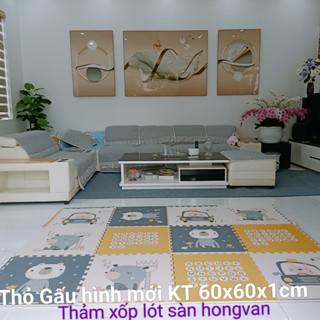 [ GIÁ RẺ ] thảm xốp lót sàn,thảm xốp trải sàn cho bé  kích thước 60x60x1cm [CÓ VIỀN ] sét 4 tấm giá 69000