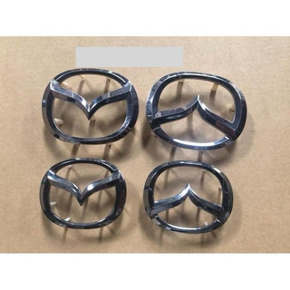 logo vô lăng mazda zin kích thước 6,7cm*5,3cm và 5,7cm*4,5cm