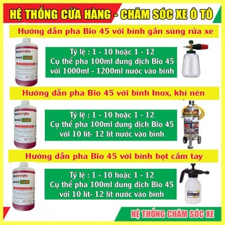 Dung dịch rửa xe không chạm Ekokemika Bio 45 20L(Chính Hãng)