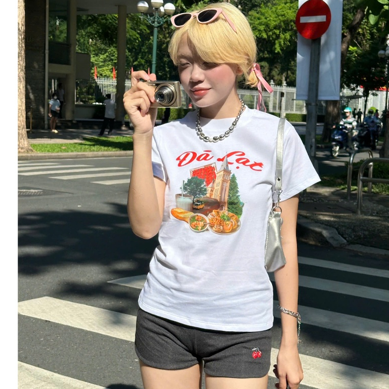 Áo Thun Du Lịch Cặp Đôi Dễ Thương In Hình Đà Lạt - Gingerbear