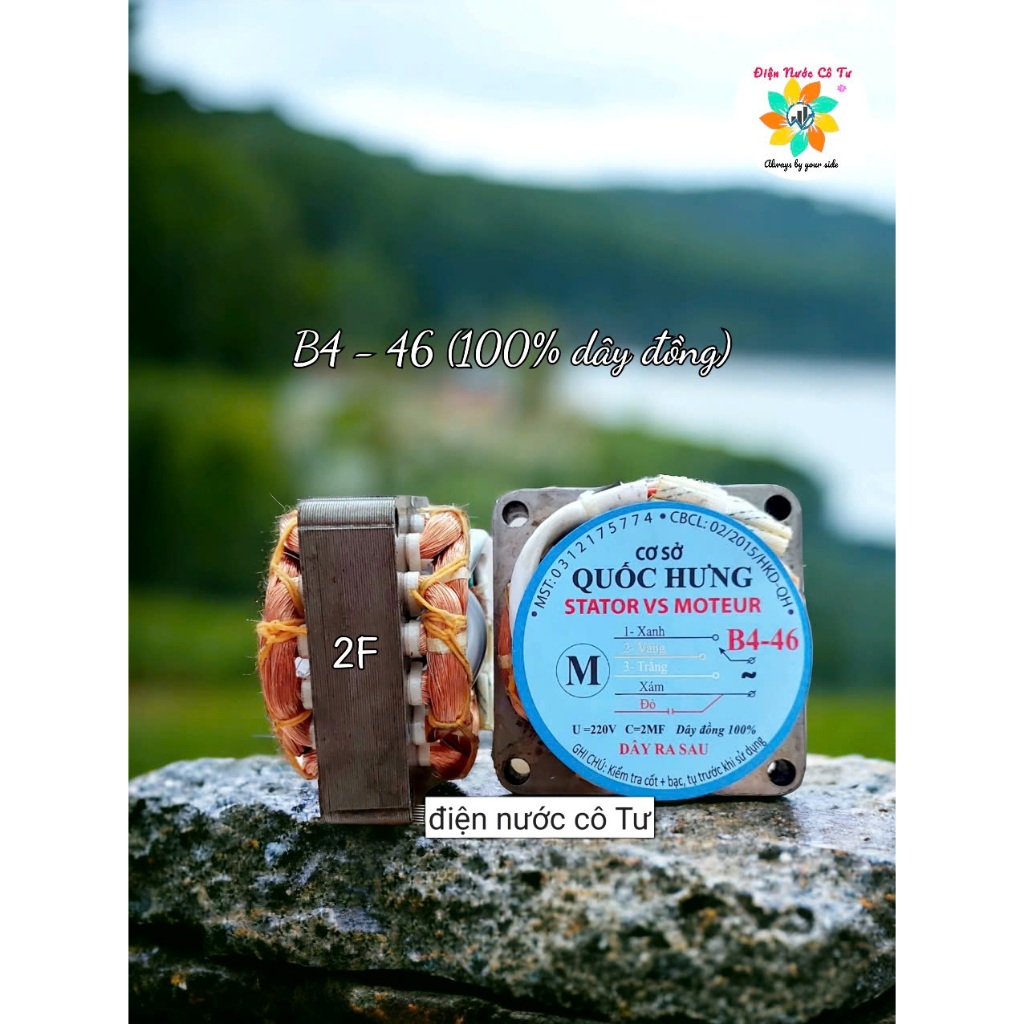 Mô tơ Quạt B4 46 100% dây đồng Stator quạt