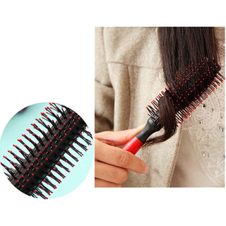 1 Lược tròn cuốn tạo kiểu tóc (Lược màu đỏ)