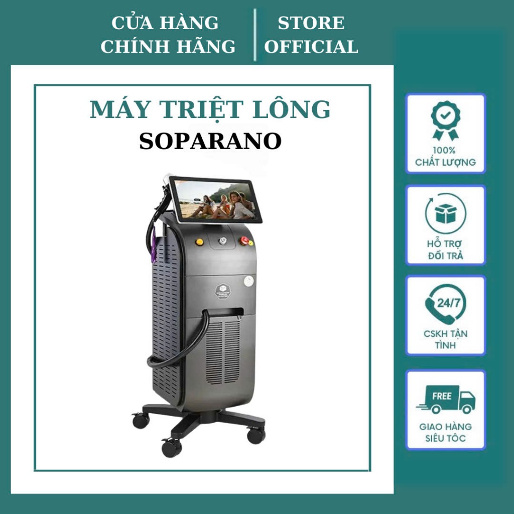 MÁY TRIỆT LÔNG LẠNH SOPRANO DIODE TITANIUM 808Nm