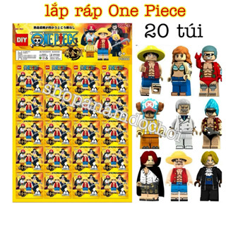  Vỉ 20 túi lắp ráp One Piece mỗi túi 1 con ngẫu nhiên lắp ráp hải tặc trò chơi ghép khối 
