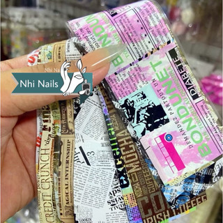 Phụ kiện Nail ,sét foil dán trang trí móng