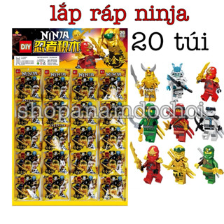  Vỉ 20 túi lắp ráp nin  mỗi túi 1 con  trò chơi ghép khối 