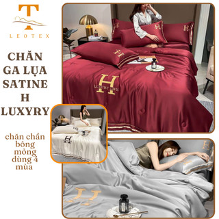Chăn Ga Lụa Cao Cấp, Chăn Ga Lụa Tencel, Chăn ga Lụa Lạnh, Chăn Ga lụa Mát, Chăn Ga Lụa Satine H-Luxury by Leotex