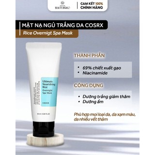   SALE LỖ DÕN KHO DATE 17 4 2026  Mặt nạ ngủ COSRX ULTIMATE NOURISHING RICE OVERNIGHT SPA MASK 
