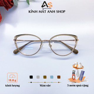  Kính mắt mèo thời trang khung kim loại kết hợp nhựa trong lấp lánh 5740A 