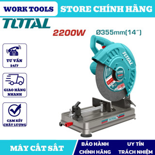 TOTAL Máy cắt sắt 2200W TS223558 ( dây đồng 100%)