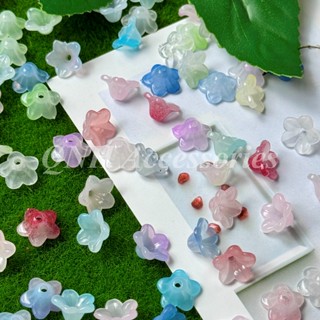  Gói 10g charm hoa chuông nhựa dùng làm vòng tay phụ kiện vòng hoa treo xe làm trang sức handmade DIY 
