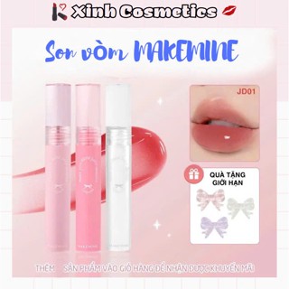 Son VÒM bóng MAKE MINE thiết kế dễ thương chất son tint lì MẪU MỚI charm nơ tặng kèm số lượng có hạn
